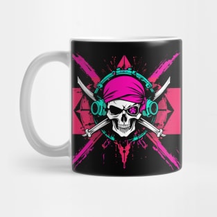 Cyberpunk pirate flag Mug